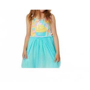 NEW LILY ROSE sequin tulle dress with glitter crown in blue